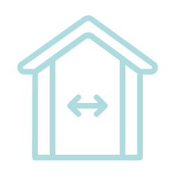 Vector icon representing walls of a house